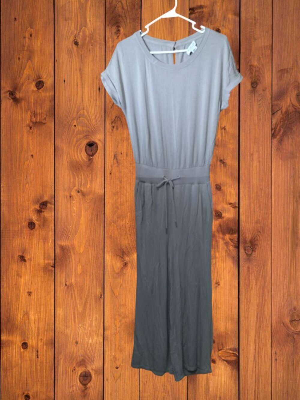 Rachel Zoe Beige Size XS Relaxed Fit Jumpsuit Wide Leg Pockets Athleisure Comfy